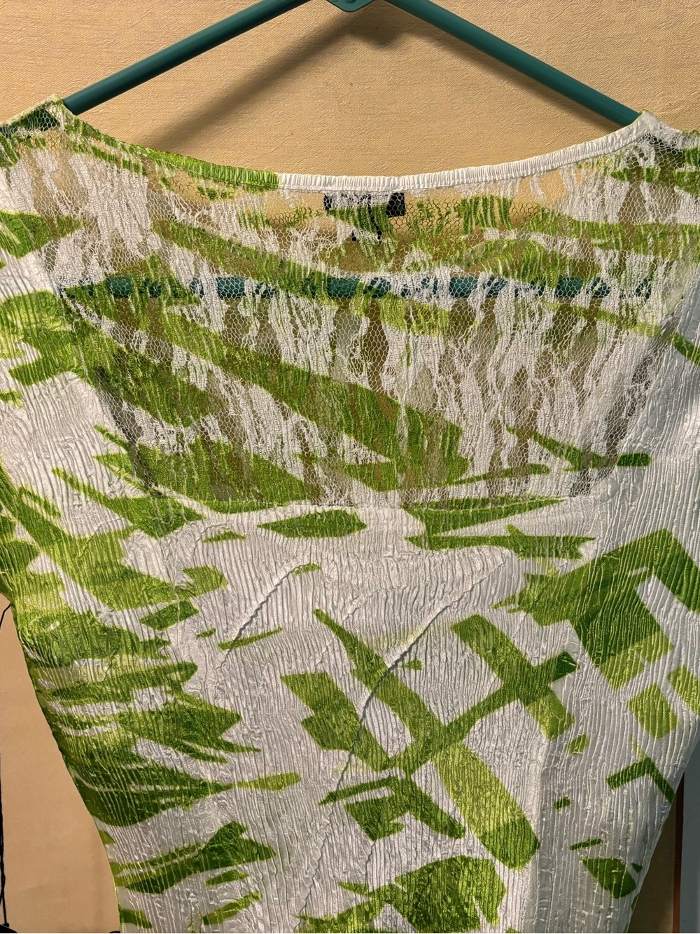 Komarov NWT! Summery White & Lime Green Dress - Picture 3 of 6